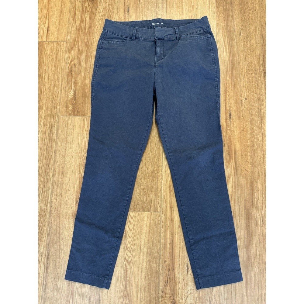 Old Navy Women's Pixie Skinny Ankle Pants Size 6 Weathered Navy Blue